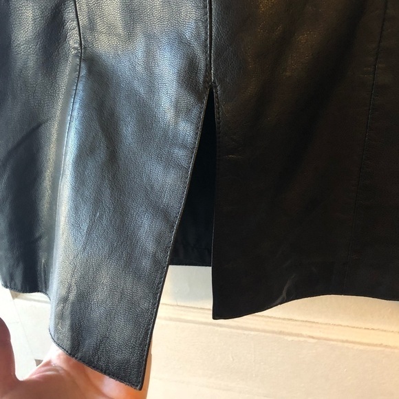 𝅺halogen Leather Pencil Shirt - Picture 3 of 7